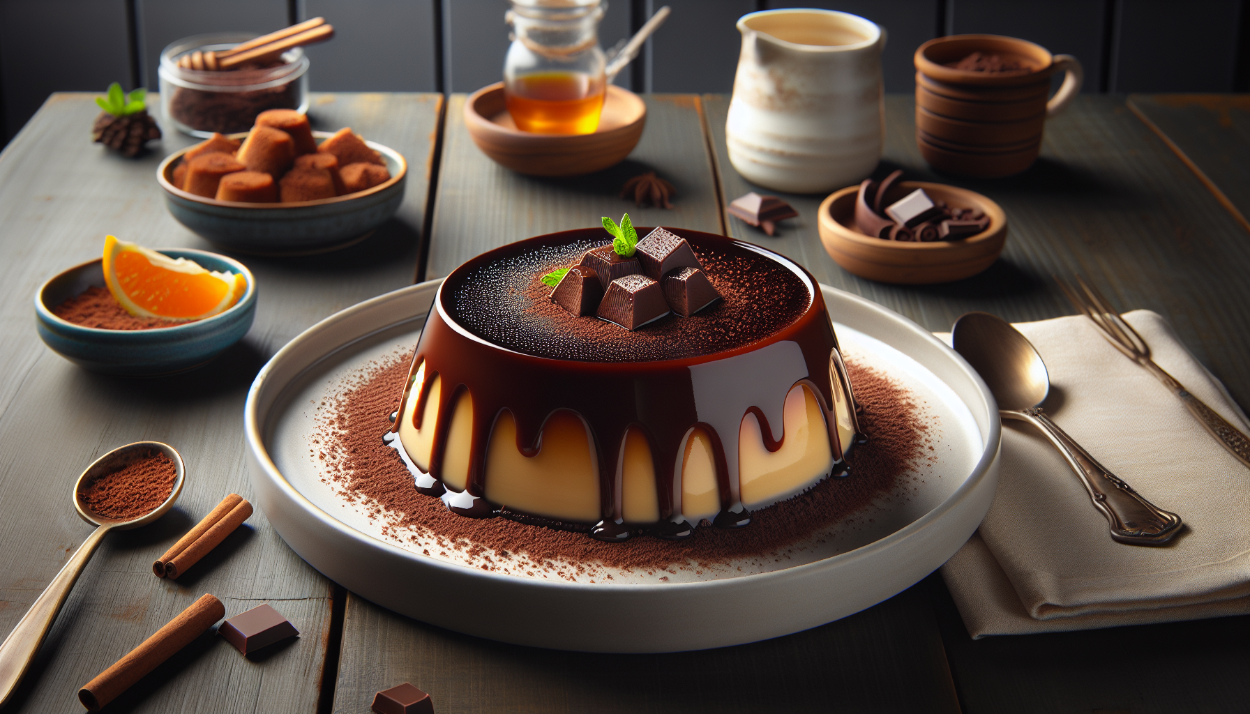 flan al cioccolato